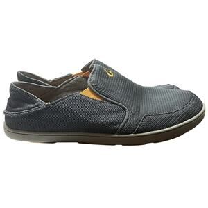 OluKai Nohea Mesh Slip-On Shoes Dark Blue Navy Size Mens 8.5